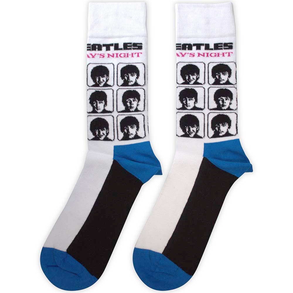 The Beatles - A Hard Day's Night Album Socks - White